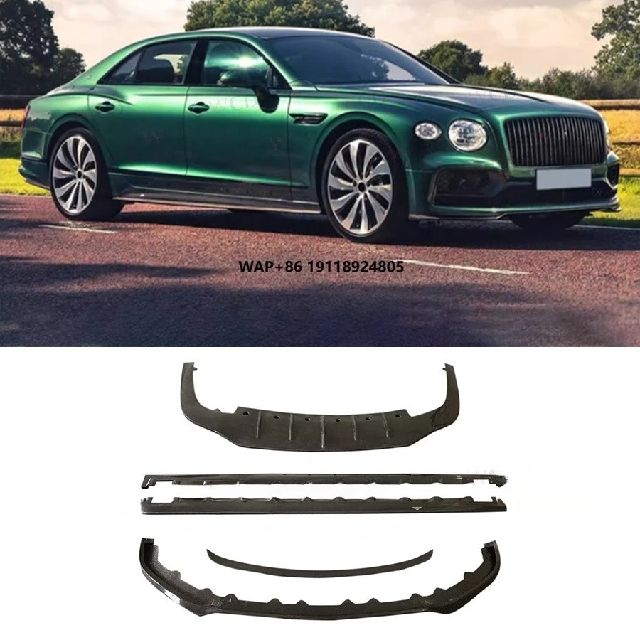 2018+ for Continental GT W12 Carbon Fiber Bodykit New Condition Front Lip Side Skirt Rear Diffuser Trunk Spoiler Bumper
2018+ for Continental GT W12 Carbon Fiber Bodykit New Condition Front Lip Side Skirt Rear Diffuser Trunk Spoiler Bumper