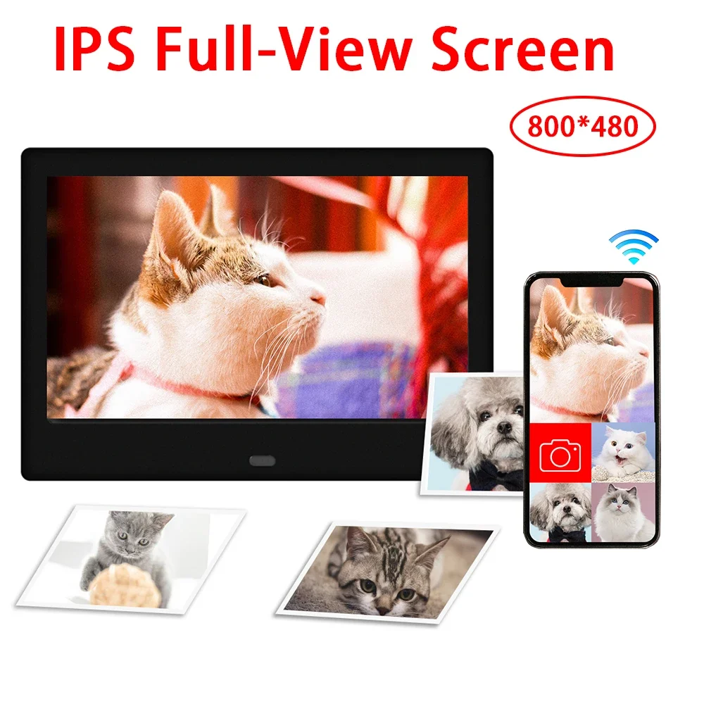 7 inch LED Screen Digital Photo Frame Electronic Album Support Music/Video/Photo Support Multiple Languages Clock/calendar
7 inch LED Screen Digital Photo Frame Electronic Album Support Music/Video/Photo Support Multiple Languages Clock/calendar