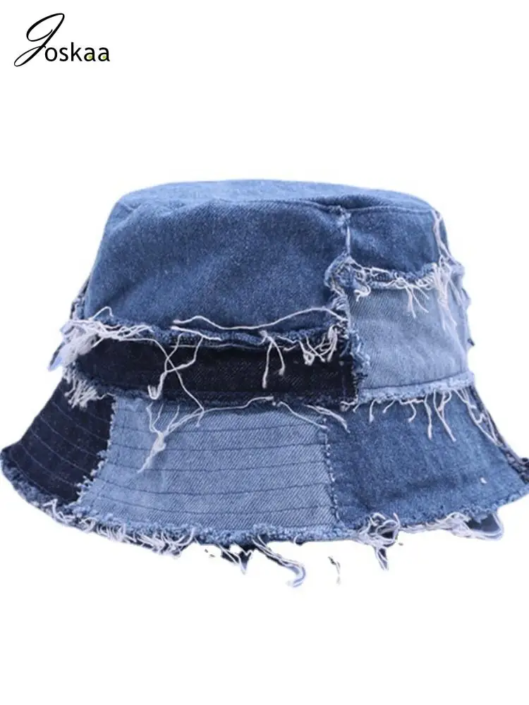 Joskaa Unique Beggar Y2K Denim Patchwork Fisherman Hat 2023 Fashion Holiday Casual Contrast Color Street Bucket Hats Summer
Joskaa Unique Beggar Y2K Denim Patchwork Fisherman Hat 2023 Fashion Holiday Casual Contrast Color Street Bucket Hats Summer