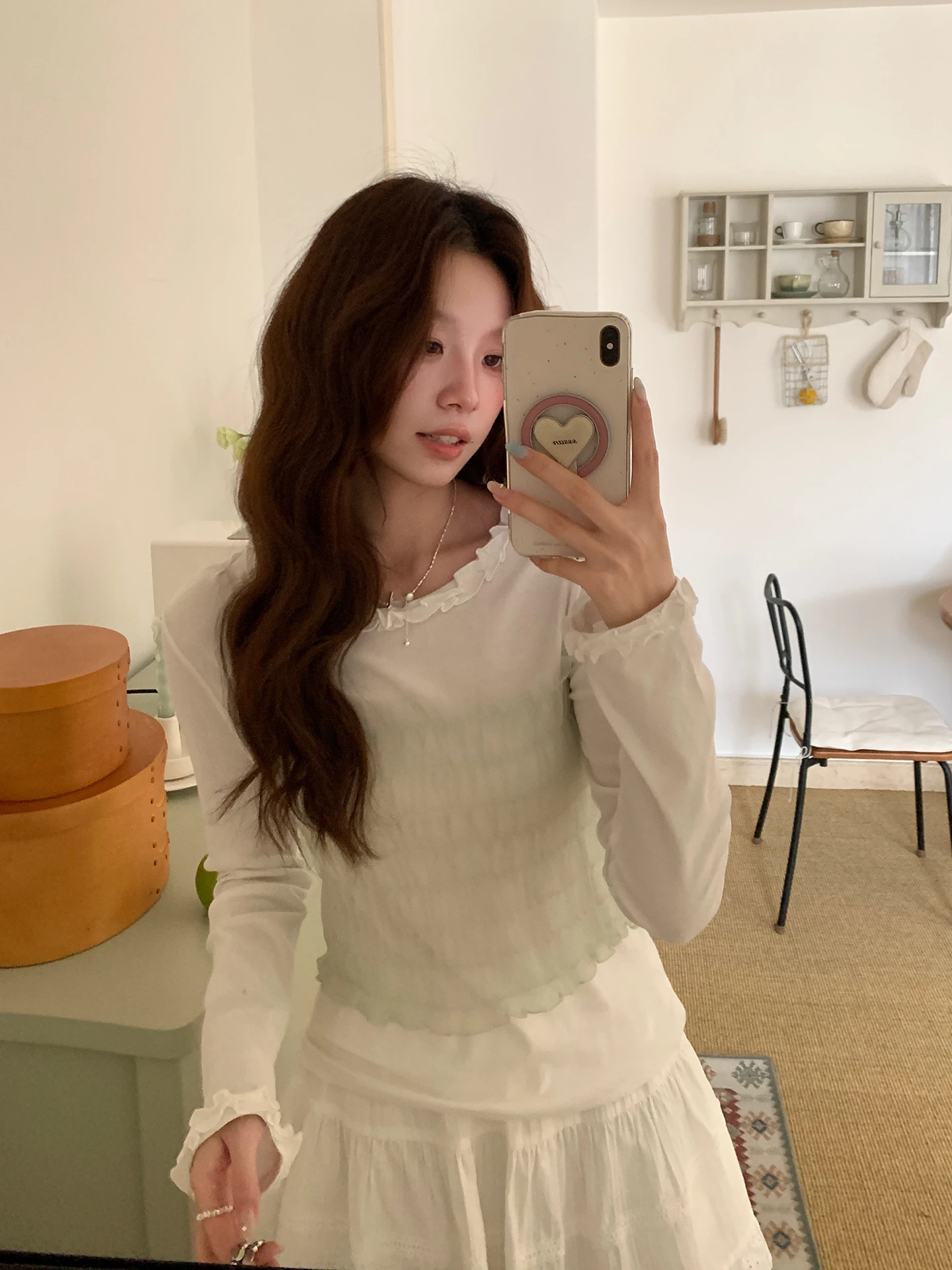 Korean Style Design Two-Piece Set Long Sleeve round Neck Cotton Blend Breathable Comfortable Women's Top Bottom
Korean Style Design Two-Piece Set Long Sleeve round Neck Cotton Blend Breathable Comfortable Women's Top Bottom