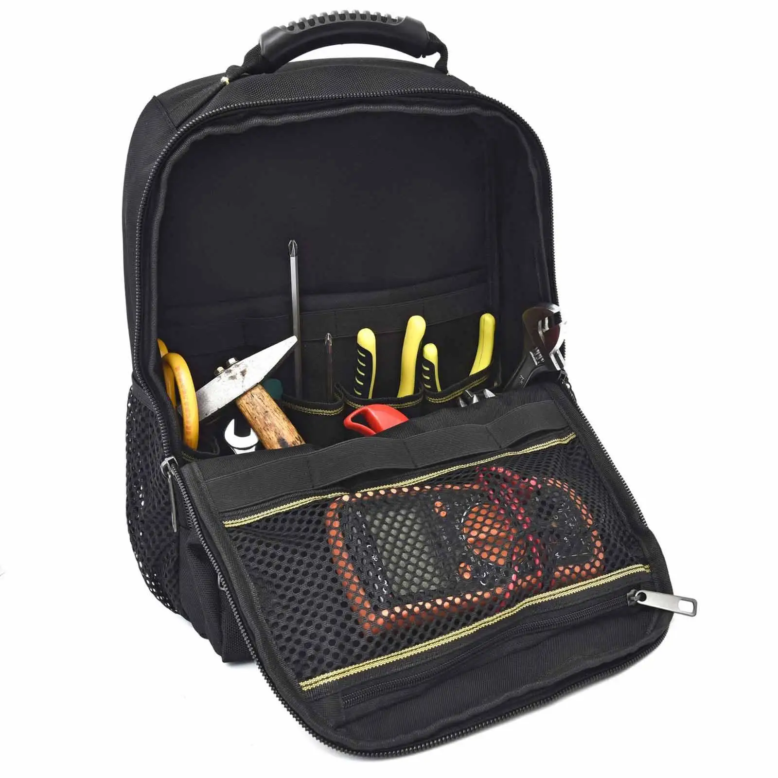 Large Capacity Tool Backpack for Electricians Industrial Organizer Bag with Multiple Pockets
Large Capacity Tool Backpack for Electricians Industrial Organizer Bag with Multiple Pockets