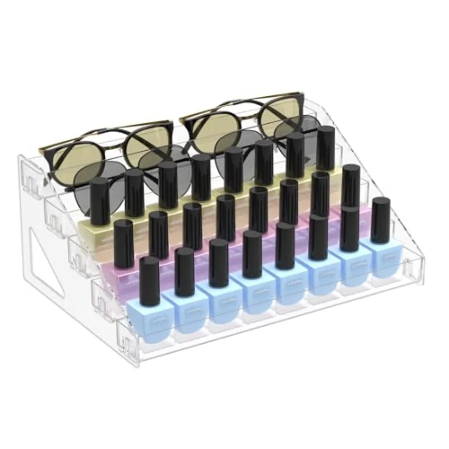 5 Tier Nail Polish Organizer Holder Multi-Purpose Storage Rack for Eyeshadow Palettes, Sunglasses, Eyeglasses and Essential Oil
5 Tier Nail Polish Organizer Holder Multi-Purpose Storage Rack for Eyeshadow Palettes, Sunglasses, Eyeglasses and Essential Oil