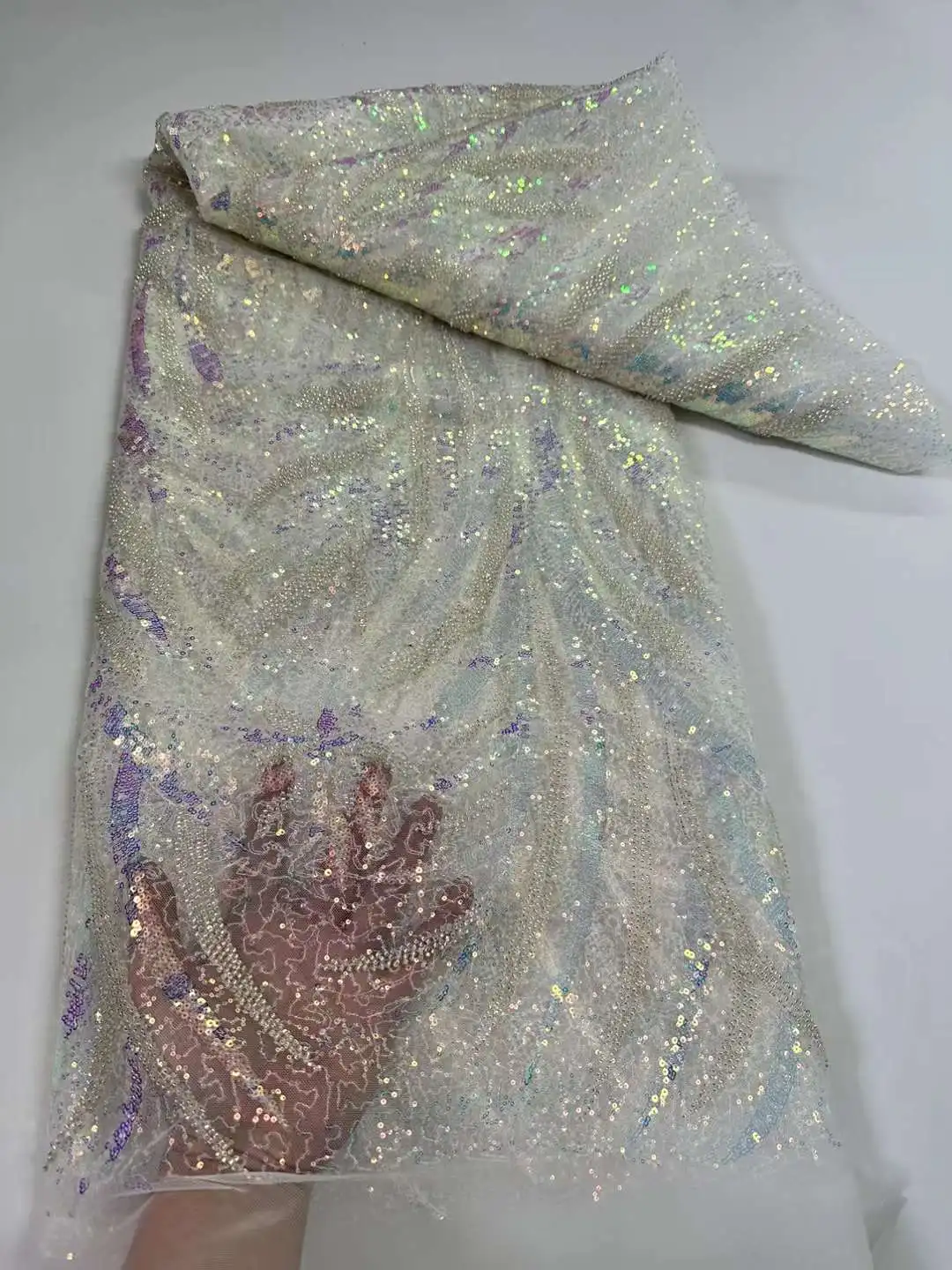 African Sequins Tulle Lace Fabric 2024 High Quality Embroidery Lace French 5 Yards Nigerian Lace Fabrics For Party Dress
African Sequins Tulle Lace Fabric 2024 High Quality Embroidery Lace French 5 Yards Nigerian Lace Fabrics For Party Dress