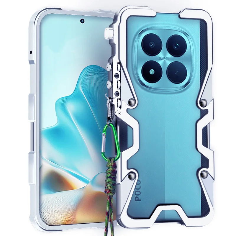 For Xiaomi POCO M8 Pro Metal Bumper Case Aluminum Metal Frame Cover Shockproof Funda For POCO M8 M7 Pro Plus Case
For Xiaomi POCO M8 Pro Metal Bumper Case Aluminum Metal Frame Cover Shockproof Funda For POCO M8 M7 Pro Plus Case