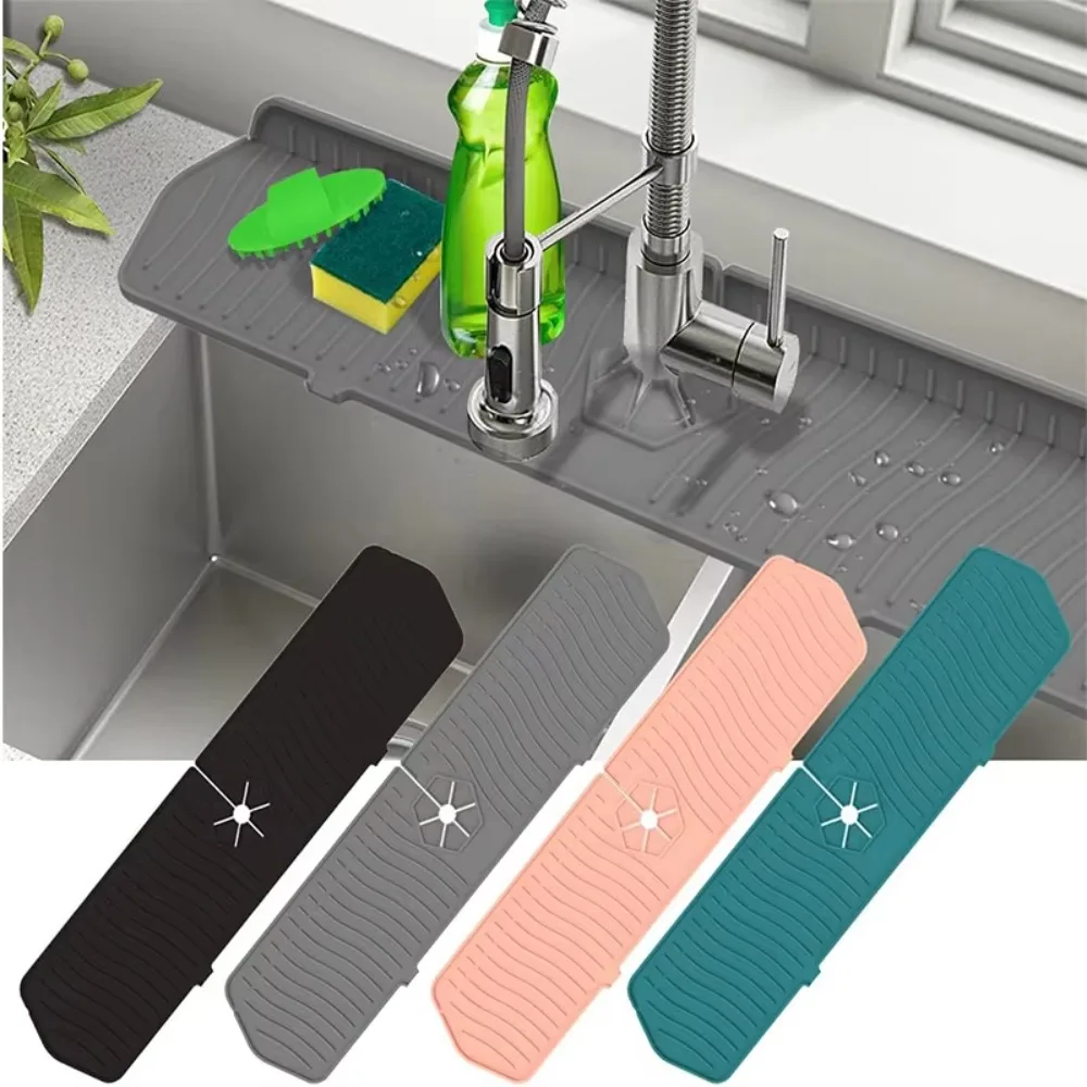 Multifunction Foldable Kitchen Silicone Faucet Mat Anti-Splash Non-Slip Sink Faucet Mat Extended Faucet Drain Pad Bathroom
Multifunction Foldable Kitchen Silicone Faucet Mat Anti-Splash Non-Slip Sink Faucet Mat Extended Faucet Drain Pad Bathroom