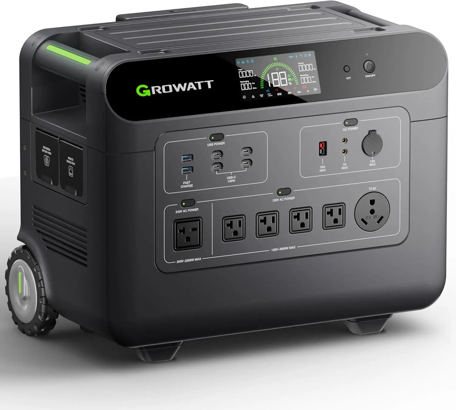 HELIOS 3600 Portable Power Station, 3600Wh LFP Battery, Expandable to 240V/7200W AC Output, Up to 36kWh, Solar Electric
HELIOS 3600 Portable Power Station, 3600Wh LFP Battery, Expandable to 240V/7200W AC Output, Up to 36kWh, Solar Electric