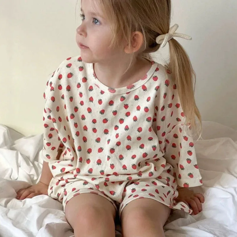 1-5T 100% Cotton Infant Pajamas Set Toddler Kid Baby Girl 2pcs Clothes Set Short Sleeve Top Pant Suit Cute Summer Pj Set Outfit
1-5T 100% Cotton Infant Pajamas Set Toddler Kid Baby Girl 2pcs Clothes Set Short Sleeve Top Pant Suit Cute Summer Pj Set Outfit