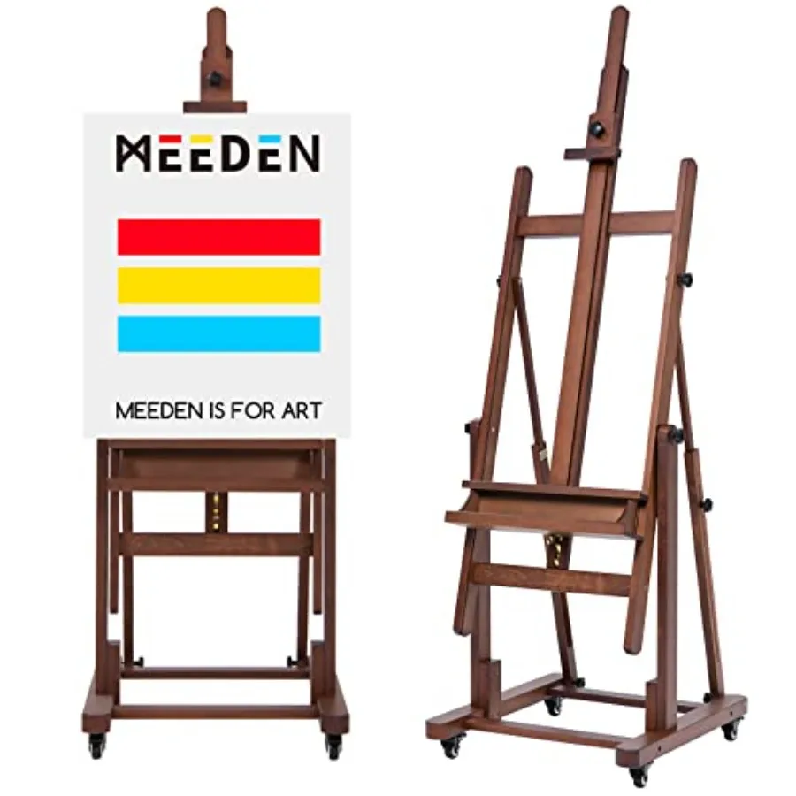 Extra Large H-Frame Studio Easel - Solid Beech Wooden Artist Professional Heavy-Duty Easel Painting Art Easel Stand with 4 Prem
Extra Large H-Frame Studio Easel - Solid Beech Wooden Artist Professional Heavy-Duty Easel Painting Art Easel Stand with 4 Prem