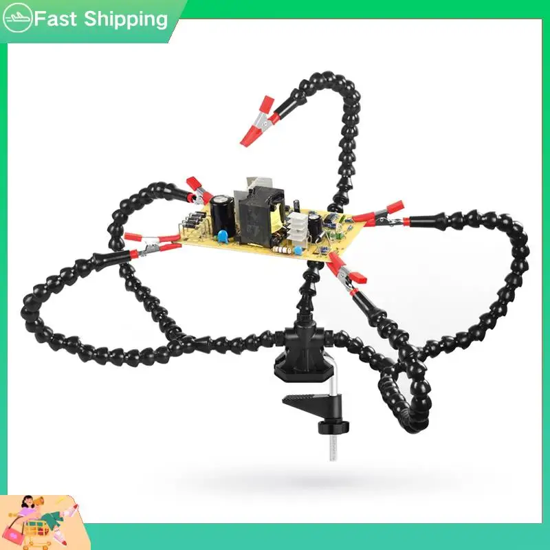 Desk Clamp Soldering Third Hand Tool Flexible Arms Soldering Station Holder For Electronic Repair Soldering-Tvdae
Desk Clamp Soldering Third Hand Tool Flexible Arms Soldering Station Holder For Electronic Repair Soldering-Tvdae