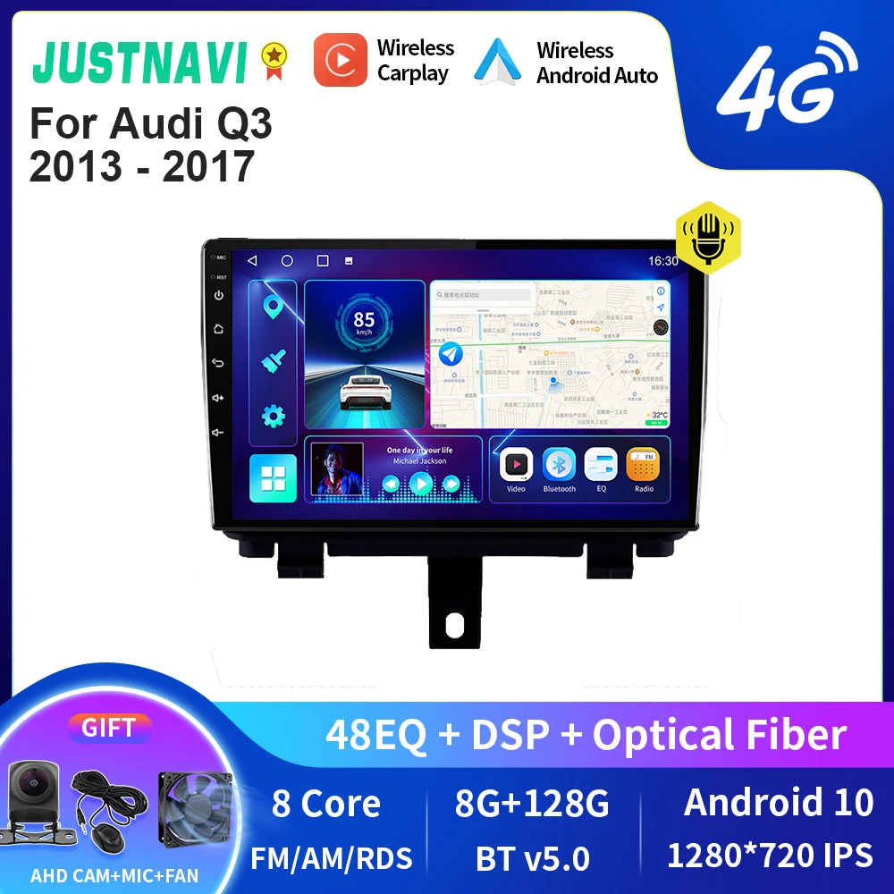 Автомагнитола JUSTNAVI QT10 Android 10,0 для Audi Q3 2013 - 2017 навигация 4G WIFI BT DSP GPS 2 Din без DVD
Автомагнитола JUSTNAVI QT10 Android 10,0 для Audi Q3 2013 - 2017 навигация 4G WIFI BT DSP GPS 2 Din без DVD