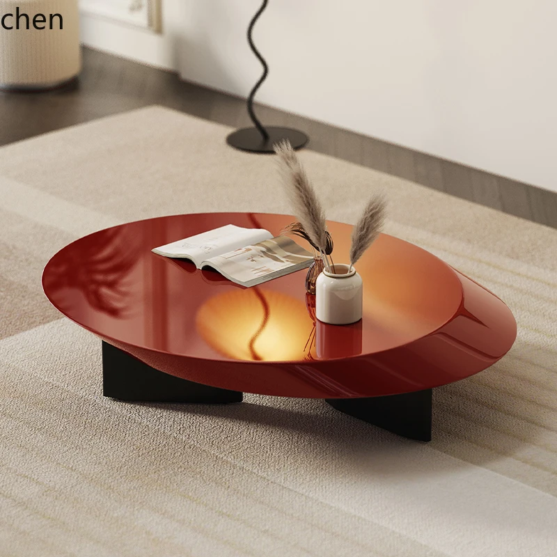 WL minimalist modern light luxury creative high-end sense home living room large apartment round coffee table
WL minimalist modern light luxury creative high-end sense home living room large apartment round coffee table
