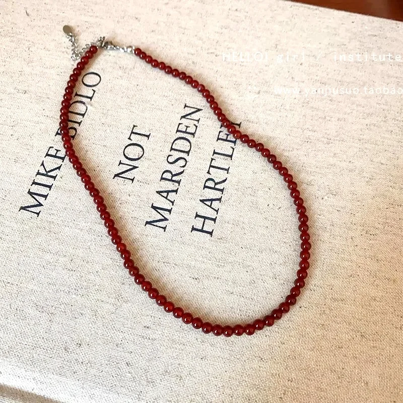 Retro Fashion Garnet Pendant Necklace 1PC 2025 New Fruit Collarbone Chain for Women Daily Match Earrings Set
Retro Fashion Garnet Pendant Necklace 1PC 2025 New Fruit Collarbone Chain for Women Daily Match Earrings Set