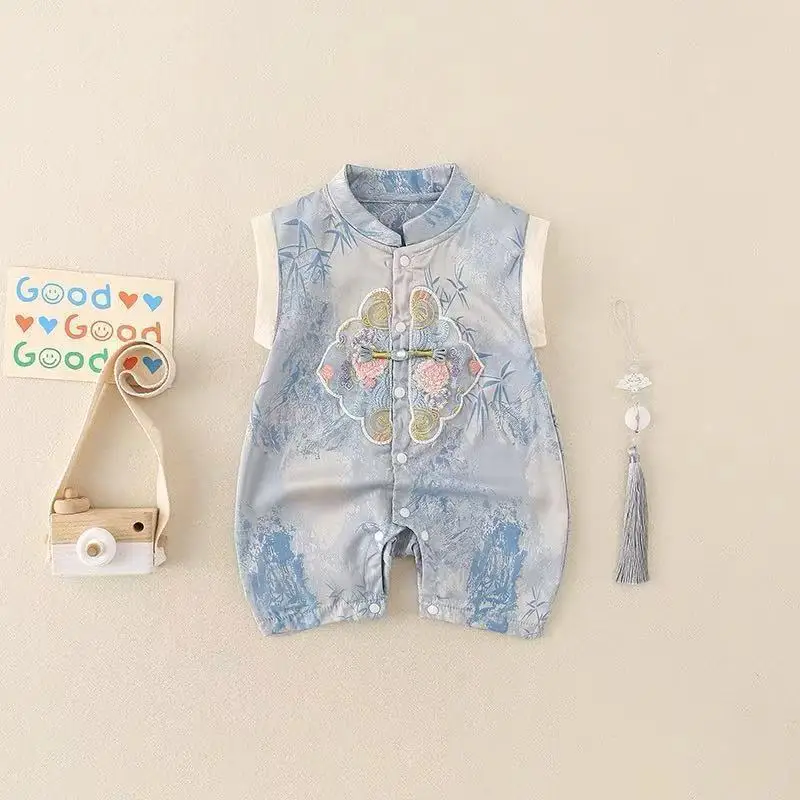Chinese Style Sleeveless Baby Romper 2026 Light Thin Cloth No Heavy Feeling for Kids Great for Birthday Photo
Chinese Style Sleeveless Baby Romper 2026 Light Thin Cloth No Heavy Feeling for Kids Great for Birthday Photo
