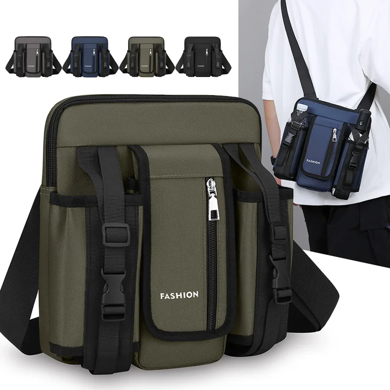 Mens Outdoor Travel Shoulder Bag Crossbody Water Cup Backpack Fashionable Wear Resistant Tactical Bag Oxford Cloth Handbag
Mens Outdoor Travel Shoulder Bag Crossbody Water Cup Backpack Fashionable Wear Resistant Tactical Bag Oxford Cloth Handbag