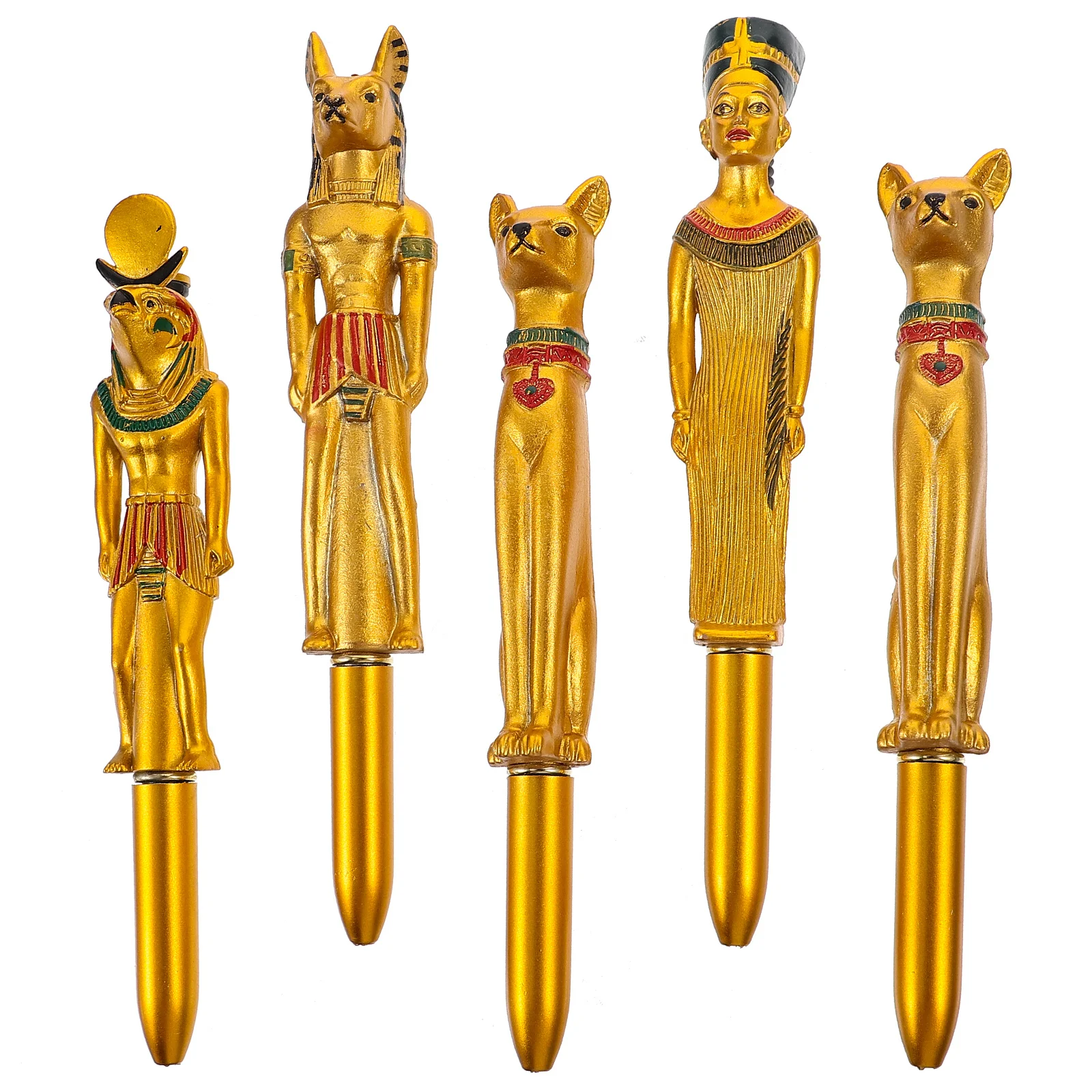 5Pcs Creative Pharaoh Ballpoint Pen Egyptian Character Shape for Wedding Office School Use Easy Comfortable Refillable Plastic
5Pcs Creative Pharaoh Ballpoint Pen Egyptian Character Shape for Wedding Office School Use Easy Comfortable Refillable Plastic