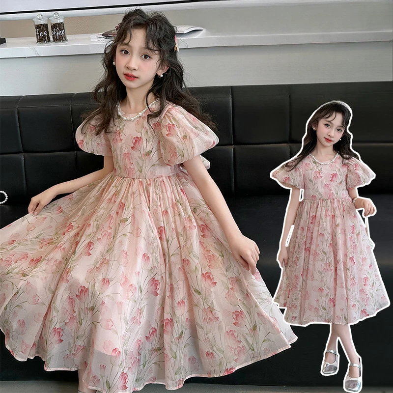 2025 New Girls Clothes Casual Princess Dress Children's Summer Korean Fashion Puff Sleeve Dress Kid Costume Outfit
2025 New Girls Clothes Casual Princess Dress Children's Summer Korean Fashion Puff Sleeve Dress Kid Costume Outfit