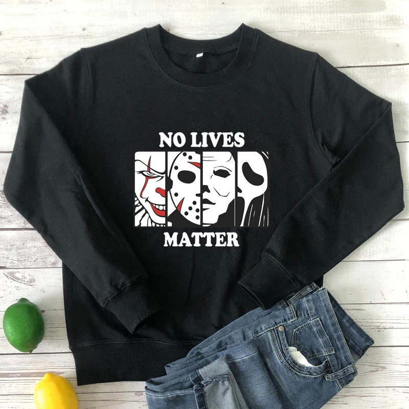 colored no lives matter Sweatshirt spooky women long sleeve jumper halloween graphic pullovers
colored no lives matter Sweatshirt spooky women long sleeve jumper halloween graphic pullovers