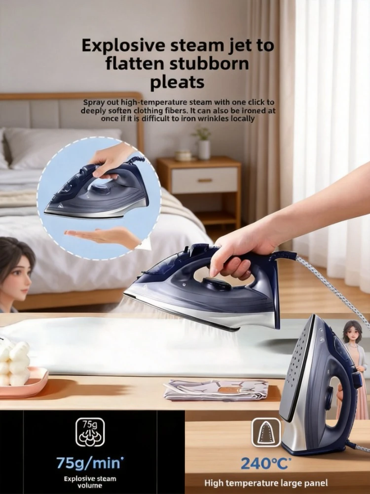Household Handheld Steam Electric Iron, Wet and Dry Dual Use Mini Portable Garment Ironing Artifact Machine
Household Handheld Steam Electric Iron, Wet and Dry Dual Use Mini Portable Garment Ironing Artifact Machine
