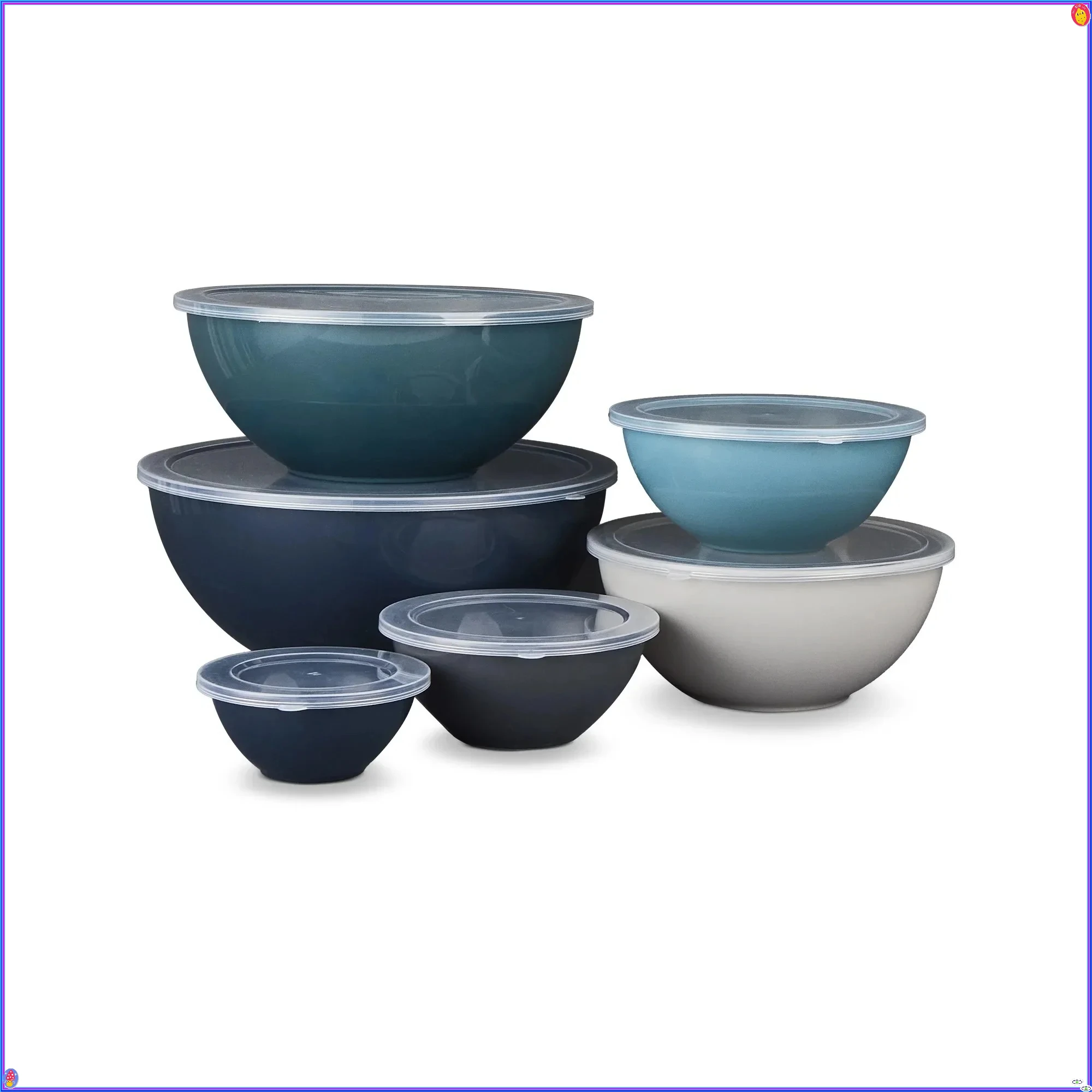 Синий набор мисок для смешивания из 12 предметов, компактный дизайн, для выпечки, приготовления еды и кухонных заданий
Синий набор мисок для смешивания из 12 предметов, компактный дизайн, для выпечки, приготовления еды и кухонных заданий