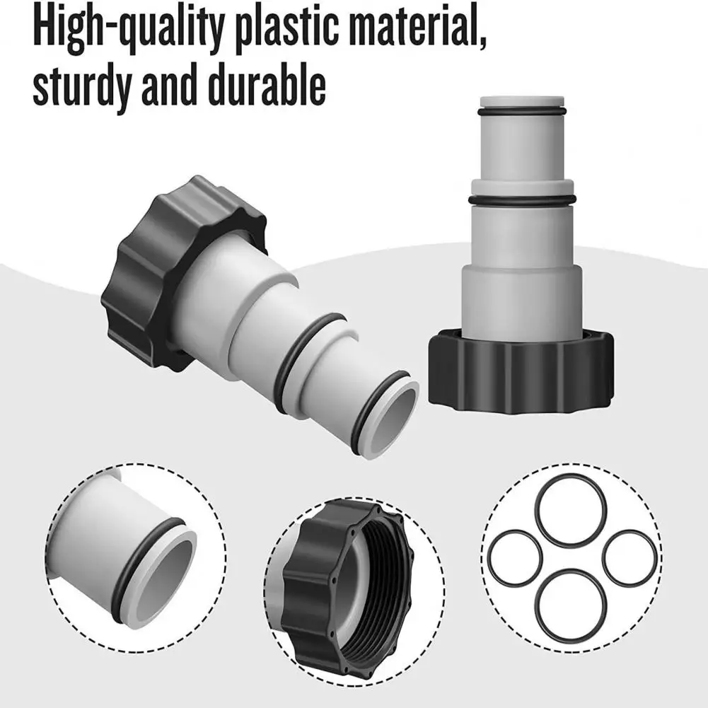 Threaded Hose Adapter Reusable Pool Hose Adapter for Intex Fit Aru Threaded Connection Pump Hose Conversion Filter for Pool
Threaded Hose Adapter Reusable Pool Hose Adapter for Intex Fit Aru Threaded Connection Pump Hose Conversion Filter for Pool