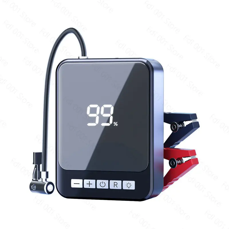 Portable Car Emergency Starter Power Inflator, Multi-functional Air Pump and Jump Starter for Emergency Situations
Portable Car Emergency Starter Power Inflator, Multi-functional Air Pump and Jump Starter for Emergency Situations