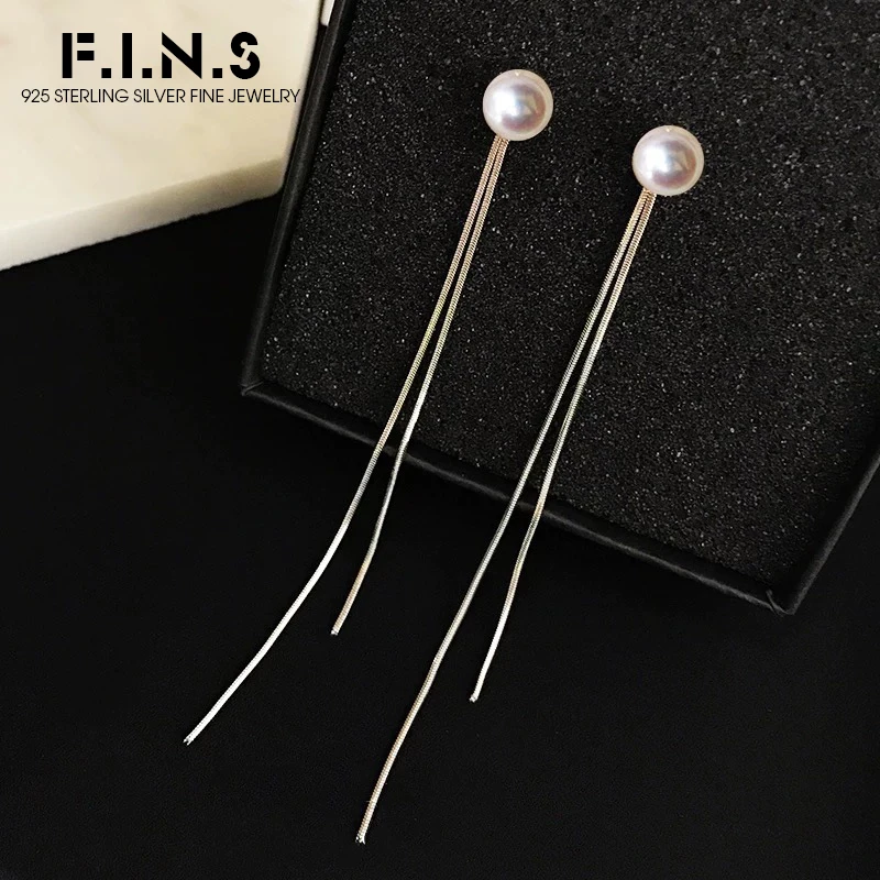F.I.N.S 925 Silver Earrings For Women Long Tassel Ear Line Pendientes Pearl Dangling Piercing Ear Fine Jewelry Accessories
F.I.N.S 925 Silver Earrings For Women Long Tassel Ear Line Pendientes Pearl Dangling Piercing Ear Fine Jewelry Accessories