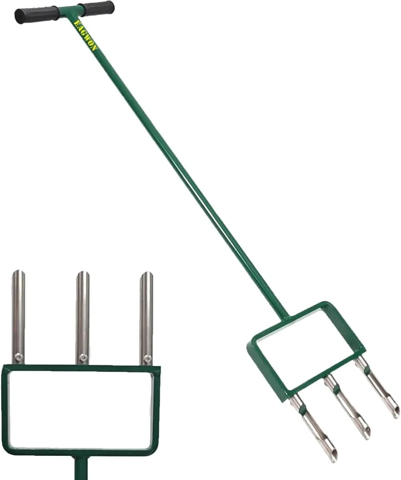 Lawn Aerator, Push Core Aerator Lawn Tool, Stainless Steel 3-Corer Hand Aeration – Manual Yard Plug Aerator
Lawn Aerator, Push Core Aerator Lawn Tool, Stainless Steel 3-Corer Hand Aeration – Manual Yard Plug Aerator