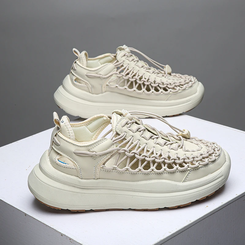 Summer Men Sandals Fashion Handmade Weaving Design Beach Sandals Breathable Casual Flat Sandals Outdoor Couples Sandals 2026
Summer Men Sandals Fashion Handmade Weaving Design Beach Sandals Breathable Casual Flat Sandals Outdoor Couples Sandals 2026