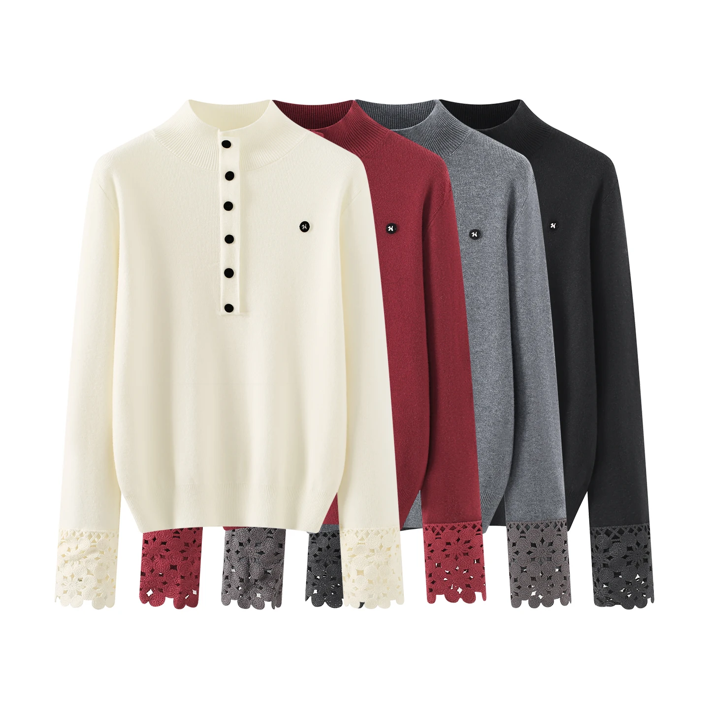 Вязаный свитер для похудения с открытыми лацканами и воротником-стойкой, ажурный све, дизайн Long Sve, женская мода, зима 2025
Вязаный свитер для похудения с открытыми лацканами и воротником-стойкой, ажурный све, дизайн Long Sve, женская мода, зима 2025