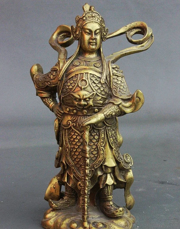 8" Tibet Buddhism Lion Head Warrior Great Veda Bodhisattva Wei Tuo Buddha Statue
8" Tibet Buddhism Lion Head Warrior Great Veda Bodhisattva Wei Tuo Buddha Statue