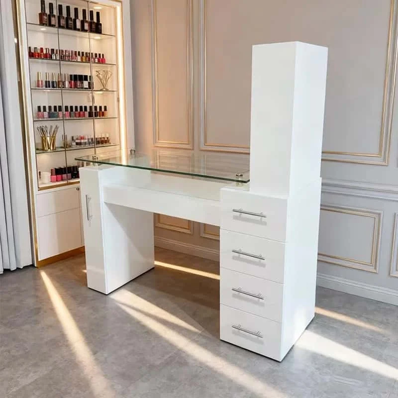 High-quality Luxury Salon Furniture Wooden Nail Care Table Beauty Salon Professional Nail Technology Manicure Desk Modern
High-quality Luxury Salon Furniture Wooden Nail Care Table Beauty Salon Professional Nail Technology Manicure Desk Modern