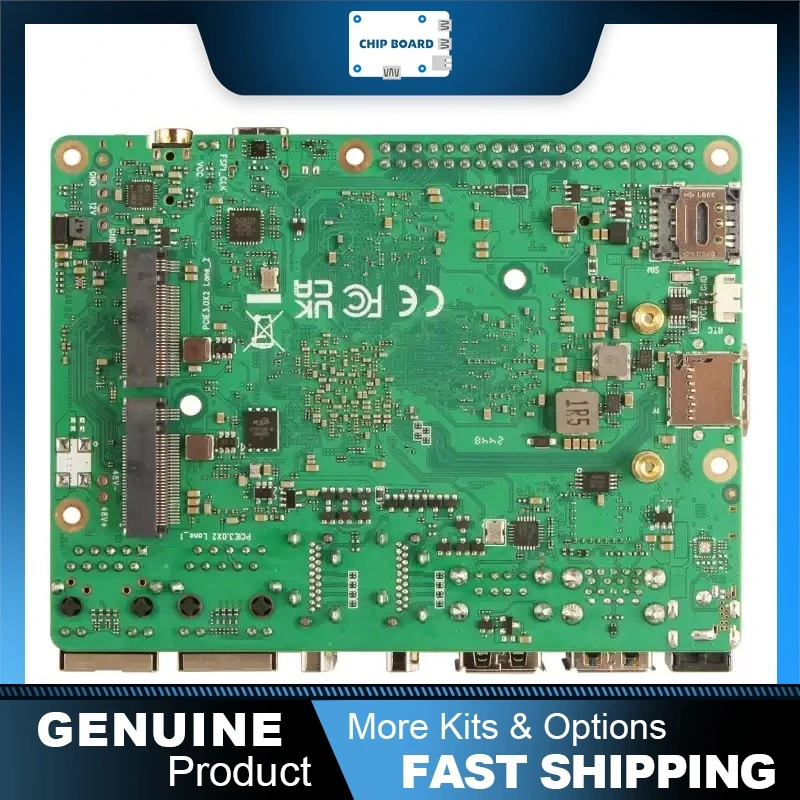 Radxa ROCK 5T SBC featuring the RK3588 octa-core CPU, dual 2.5GbE ports, and industrial-grade LPDDR5 memory components.
Radxa ROCK 5T SBC featuring the RK3588 octa-core CPU, dual 2.5GbE ports, and industrial-grade LPDDR5 memory components.