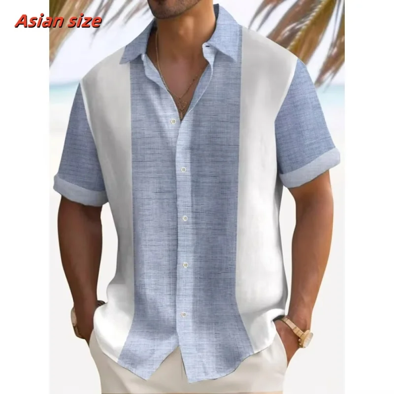 Colorful Stripes Pattern Hawaiian Shirt For Men Color Block 3D Printed Short Sleeve Tops Casual Lapel Aloha Shirts Loose Blouses
Colorful Stripes Pattern Hawaiian Shirt For Men Color Block 3D Printed Short Sleeve Tops Casual Lapel Aloha Shirts Loose Blouses