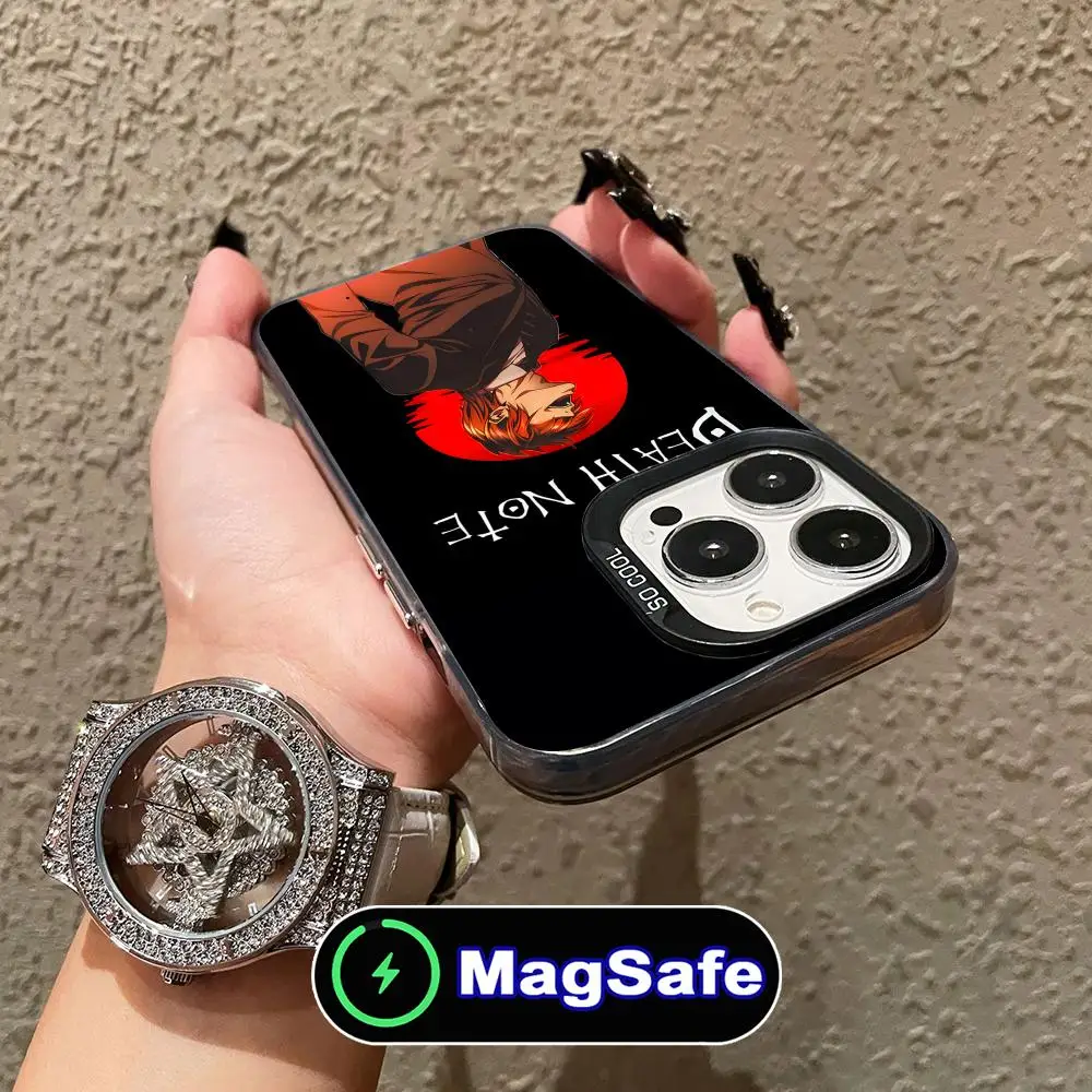 Чехол для мобильного телефона Death Note Kira Light для iPhone 17, 16, 15, 14, 13, 12, 11 Air Pro Max Plus, полупрозрачный цветной чехол MagSafe
Чехол для мобильного телефона Death Note Kira Light для iPhone 17, 16, 15, 14, 13, 12, 11 Air Pro Max Plus, полупрозрачный цветной чехол MagSafe