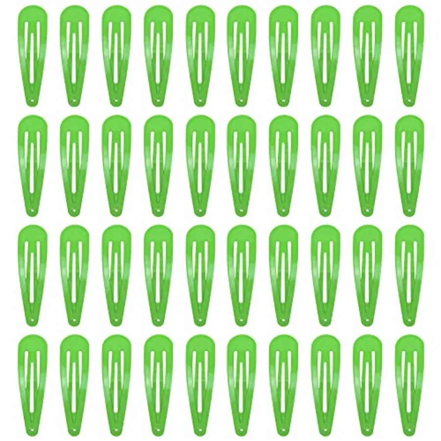 Hair Clips for Women: 40-Pack Green Metal Snap Barrettes, 2-Inch, Durable and Stylish Accessory
Hair Clips for Women: 40-Pack Green Metal Snap Barrettes, 2-Inch, Durable and Stylish Accessory