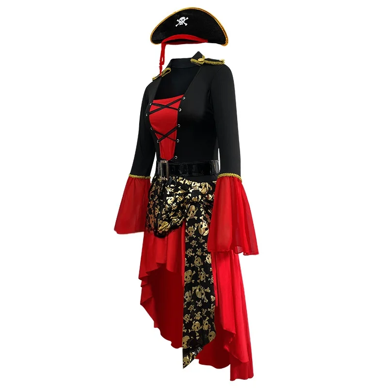 Adult Women's Caribbean Pirate Costume loween Masquerade Ball Red Pirate eup Dance Performance Clothes Cotton Tradition...
Adult Women's Caribbean Pirate Costume loween Masquerade Ball Red Pirate eup Dance Performance Clothes Cotton Tradition...