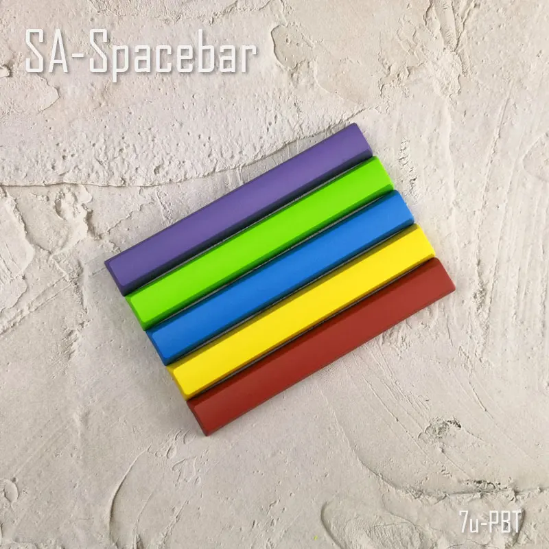 SA PBT Spacebar 6.25U 7U Keycaps MX Cross Axis Mechanical Keyboard No Backlit Colorful Red Blue Green Purple Space Bar Keycap
SA PBT Spacebar 6.25U 7U Keycaps MX Cross Axis Mechanical Keyboard No Backlit Colorful Red Blue Green Purple Space Bar Keycap
