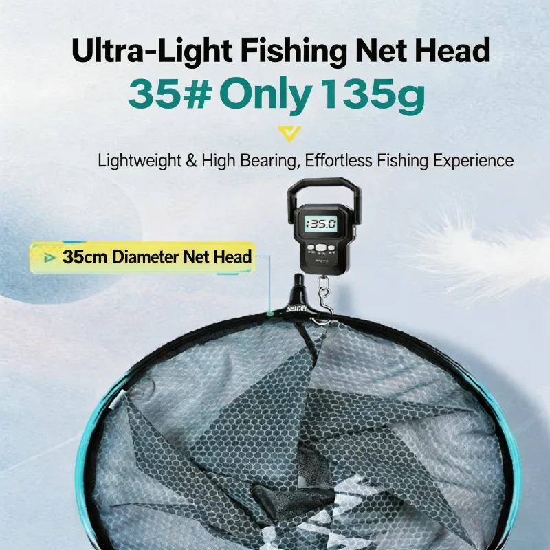 TRUVEX One Piece Carbon Aluminum Anti-Tangle Heavy Duty Quick Dry Reinforced Strong Deep Big Fish Freshwater Fishing Landing Net
TRUVEX One Piece Carbon Aluminum Anti-Tangle Heavy Duty Quick Dry Reinforced Strong Deep Big Fish Freshwater Fishing Landing Net