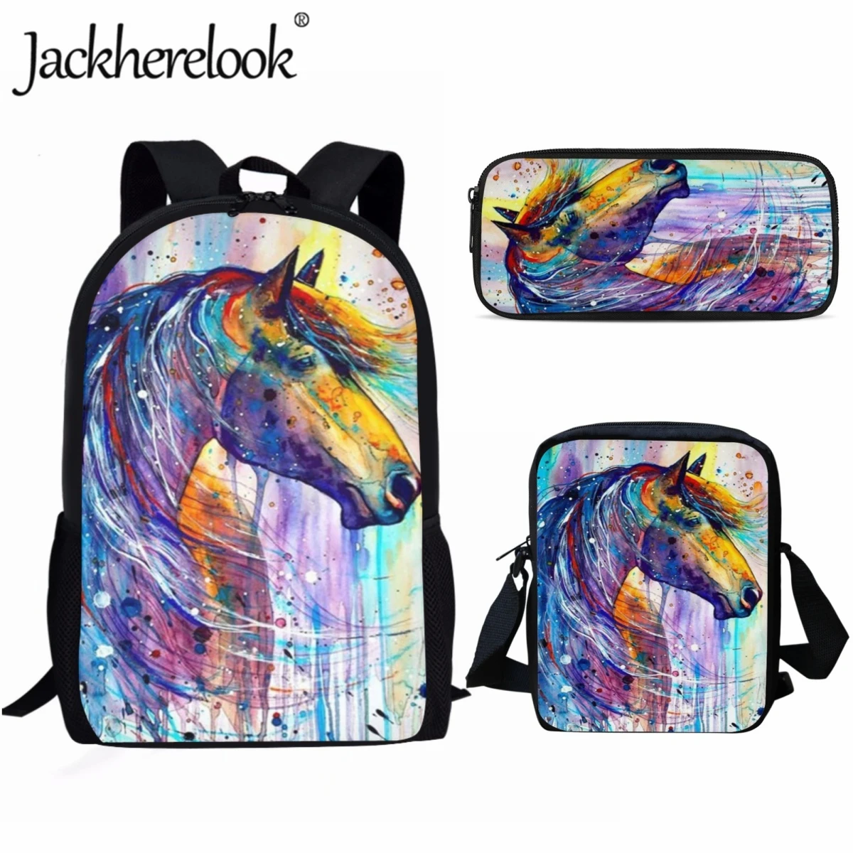 Модная эстетичная сумка Jackherelook с принтом лошадей, школьная сумка для подростков, повседневный практичный набор детских сумок для книг, ежедневный рюкзак, сумка для путешествий
Модная эстетичная сумка Jackherelook с принтом лошадей, школьная сумка для подростков, повседневный практичный набор детских сумок для книг, ежедневный рюкзак, сумка для путешествий