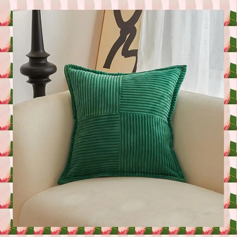 A57I Dark Green Pillow Covers With Splicing Super Soft Boho Striped Pillow Covers Broadside Decorative Textured Throw Pillows
A57I Dark Green Pillow Covers With Splicing Super Soft Boho Striped Pillow Covers Broadside Decorative Textured Throw Pillows