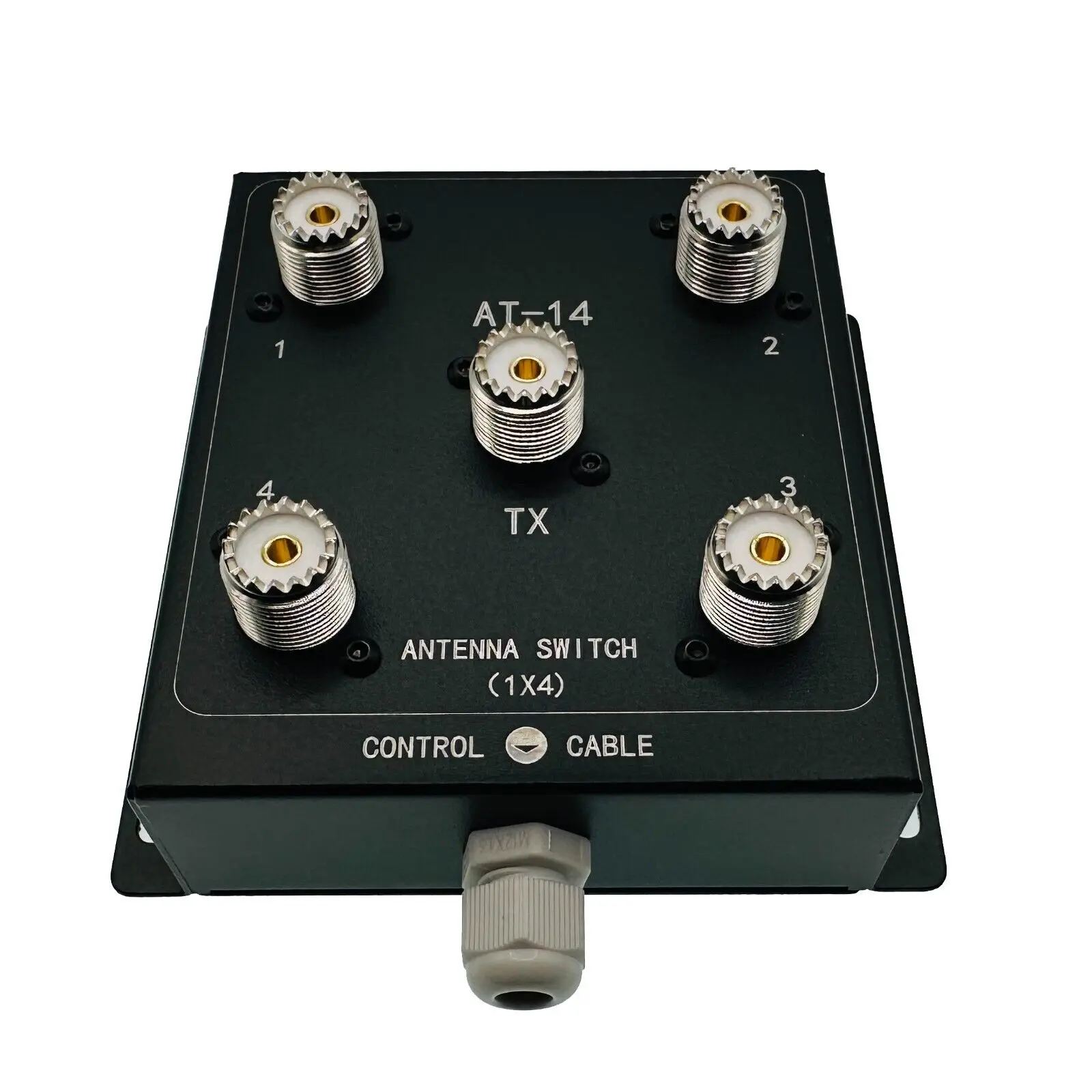 AT-14 4-Way Coax Remote Antenna Switch, Convenient Switching, 1.8MHz-60MHz 500W PEP
AT-14 4-Way Coax Remote Antenna Switch, Convenient Switching, 1.8MHz-60MHz 500W PEP