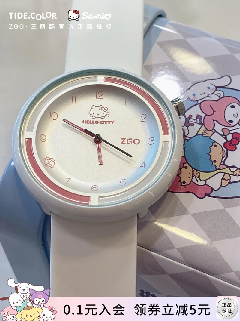Новые часы Hello Kitty для женщин, студенческие силиконовые водонепроницаемые часы Cinnamoroll с подарочной коробкой, подарок на день рождения для девочек/детей
Новые часы Hello Kitty для женщин, студенческие силиконовые водонепроницаемые часы Cinnamoroll с подарочной коробкой, подарок на день рождения для девочек/детей