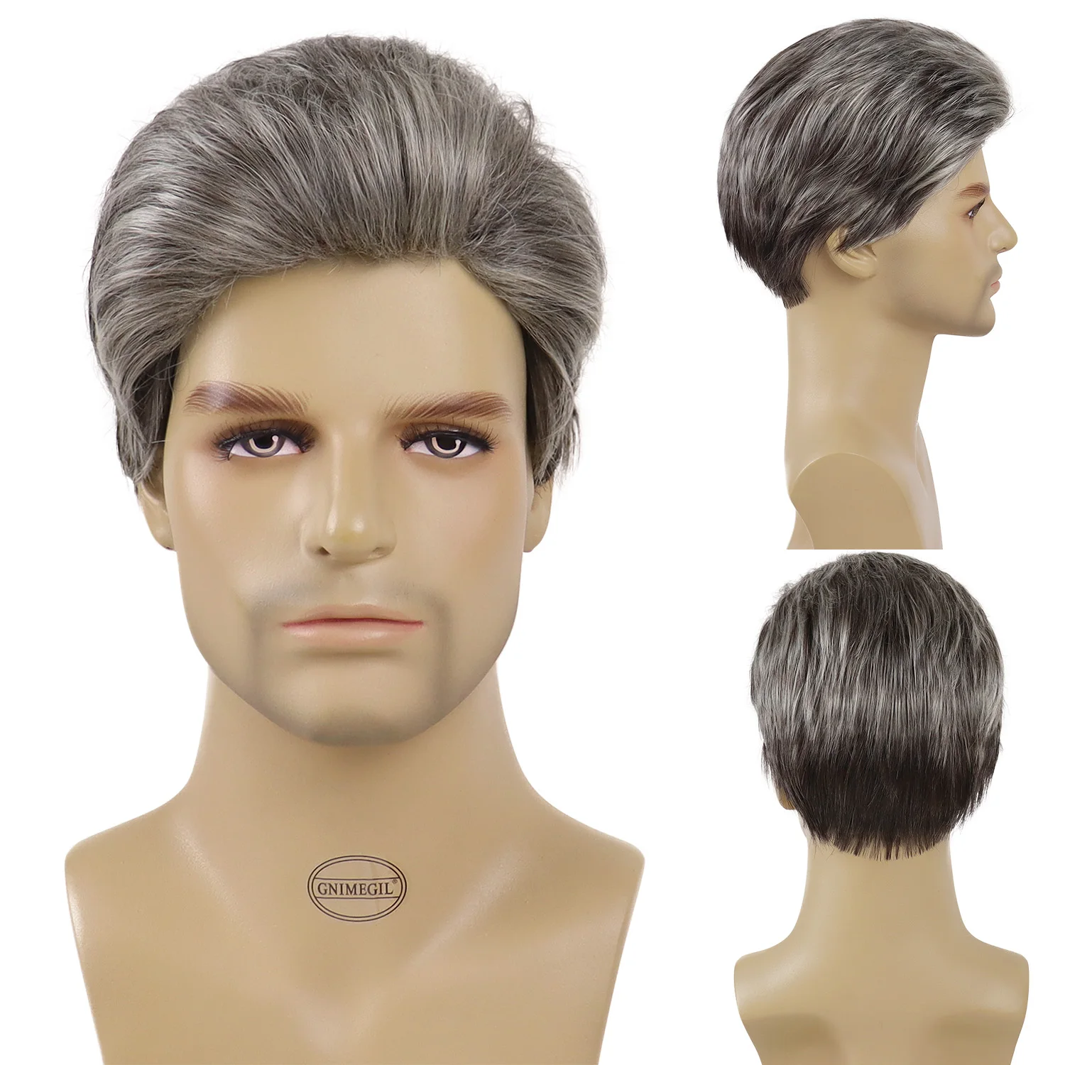Синтетический серый парик для стариков, короткие прямые волосы, сменные парики, натуральный мягкий модный парик для деловых людей, термостойкий, на каждый день
Синтетический серый парик для стариков, короткие прямые волосы, сменные парики, натуральный мягкий модный парик для деловых людей, термостойкий, на каждый день