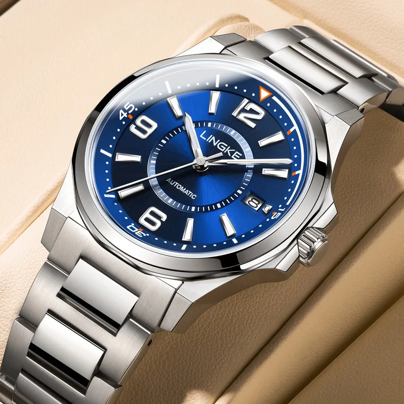LINGKE New Luxury Automatic Men's Watch Stainless Steel Waterproof Sports Watch Sapphire Glass NH35A Movement Mechanical Watch
LINGKE New Luxury Automatic Men's Watch Stainless Steel Waterproof Sports Watch Sapphire Glass NH35A Movement Mechanical Watch