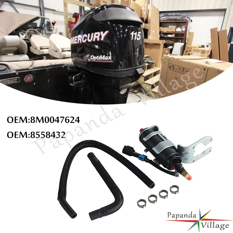 Fuel Pump Replacement For Mercury Outboards 98-2010 100 115 135 150 175 225 HP OEM 8558432 8M0047624 Direct Fit High Performance
Fuel Pump Replacement For Mercury Outboards 98-2010 100 115 135 150 175 225 HP OEM 8558432 8M0047624 Direct Fit High Performance
