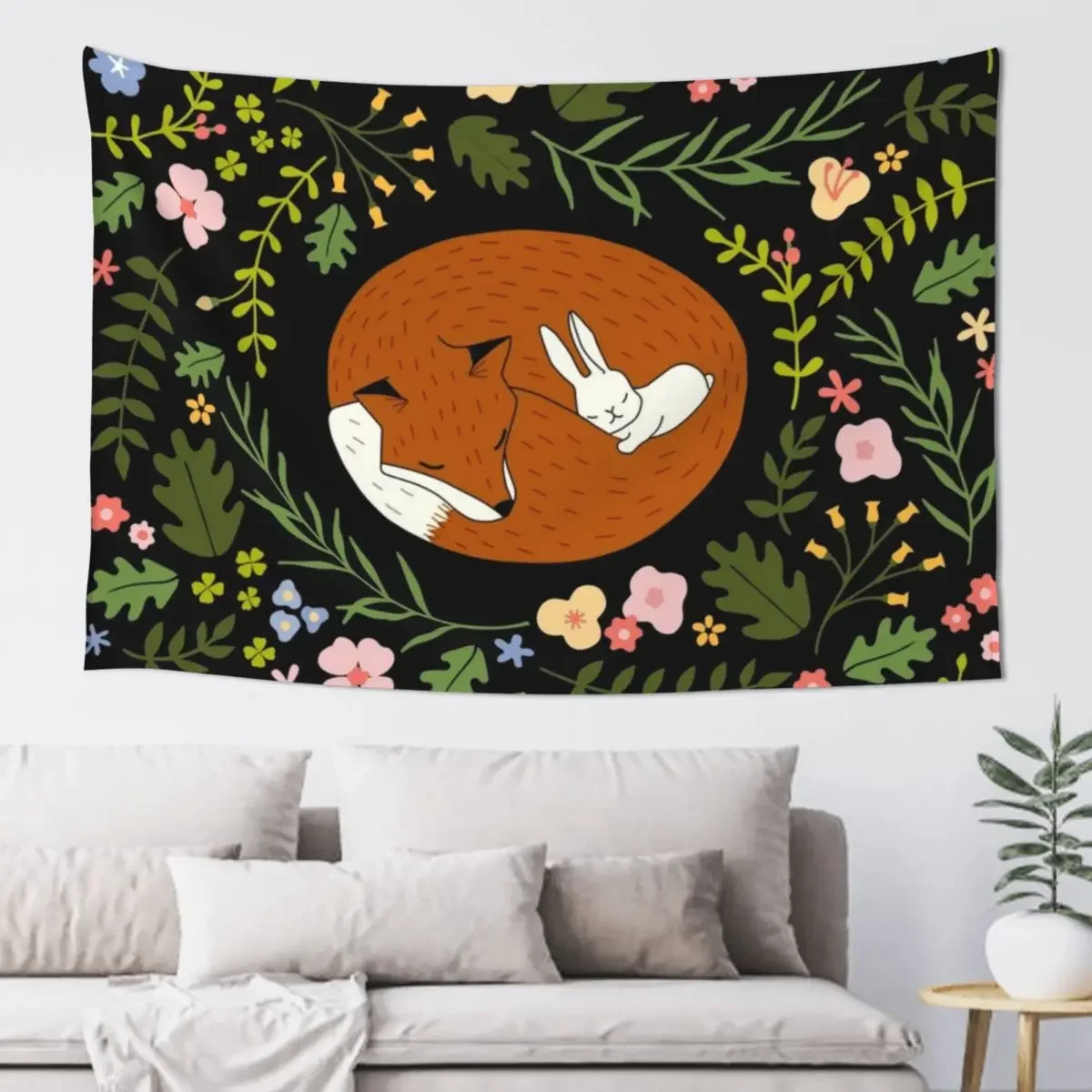 Friendship Fox-Rabbit_BgBlack Tapestry Bedroom Decor Anime Decor Living Room Decoration Tapestry
Friendship Fox-Rabbit_BgBlack Tapestry Bedroom Decor Anime Decor Living Room Decoration Tapestry