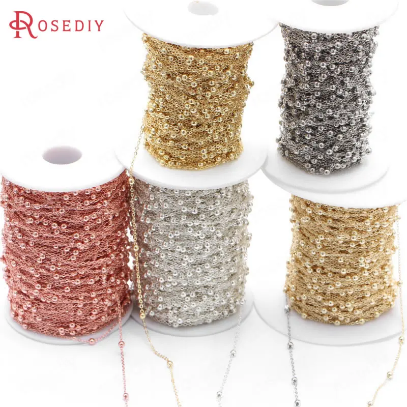 2 Meters Width 1.5MM Beads 3MM 3.5MM Brass Station Ball Beads Flat Oval Chains Jewelry Making Findings Diy Accessories
2 Meters Width 1.5MM Beads 3MM 3.5MM Brass Station Ball Beads Flat Oval Chains Jewelry Making Findings Diy Accessories