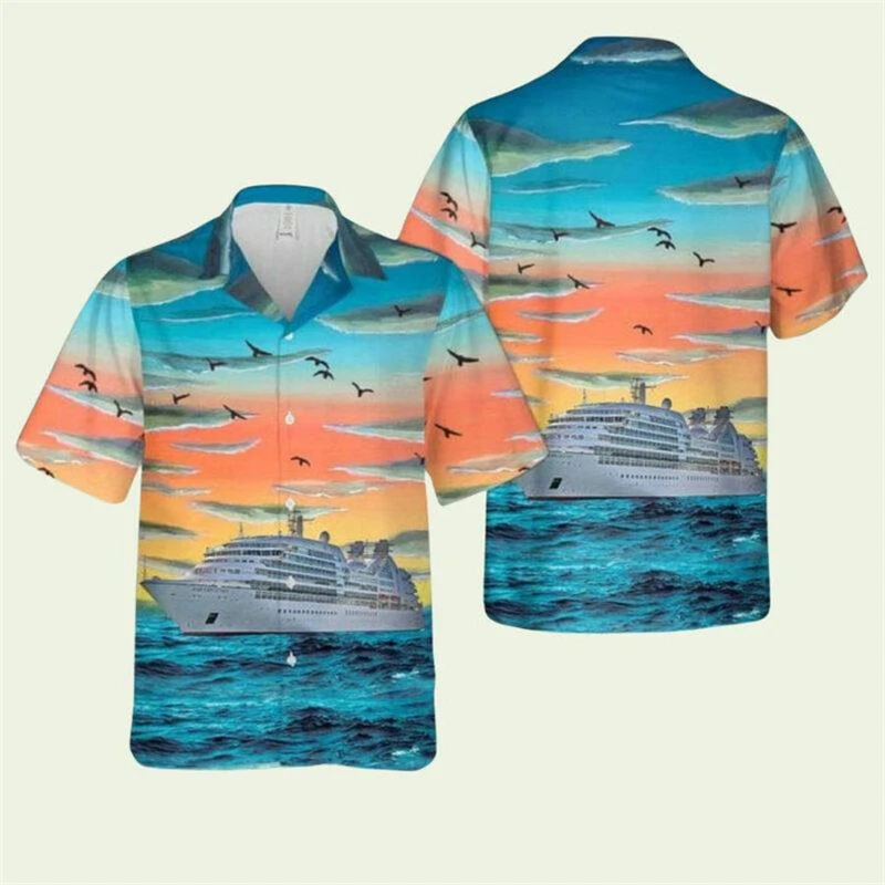 Cruise Ship Men's Shirts 3d Vintage Summer Fashion Hawaiian Shirt Man Summer Short Sleeved Oversized Shirt For Men Clothing 2025
Cruise Ship Men's Shirts 3d Vintage Summer Fashion Hawaiian Shirt Man Summer Short Sleeved Oversized Shirt For Men Clothing 2025