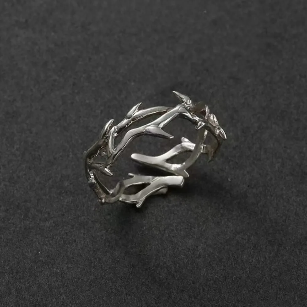 Vintage Crown Of Thorns Ring Men Adjustable Gothic Punk Vine Branch Spiky Finger Ring Hip Hop Retro Biker Cool Jewelry Gift
Vintage Crown Of Thorns Ring Men Adjustable Gothic Punk Vine Branch Spiky Finger Ring Hip Hop Retro Biker Cool Jewelry Gift