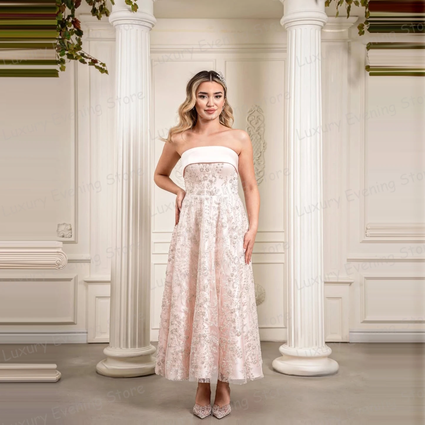 Простые вечерние платья А-силуэта для женщин, выпускные платья без бретелек, длиной до колена, модные праздничные платья, на заказ
Простые вечерние платья А-силуэта для женщин, выпускные платья без бретелек, длиной до колена, модные праздничные платья, на заказ